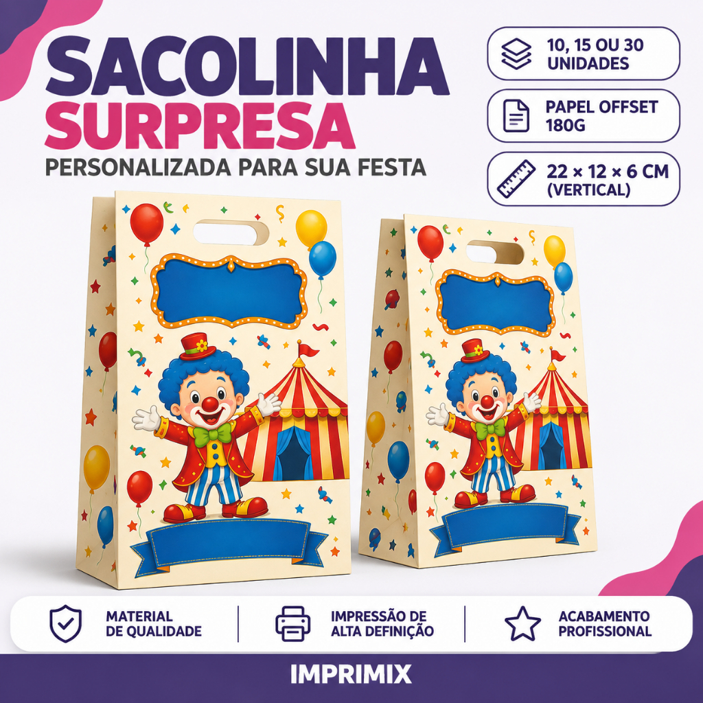 Sacolinha Surpresa Personalizada